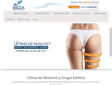 Tablet Screenshot of clinicaibiza.com